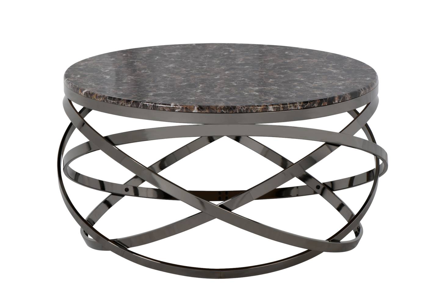 Table Basse Design Marbre Noir - PERA