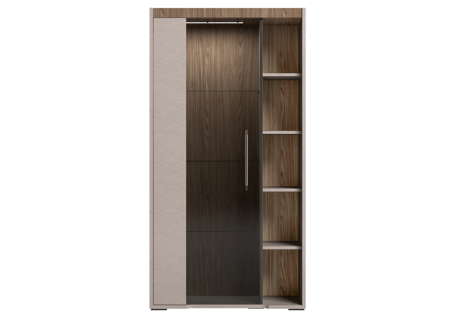 Vitrine bois avec éclairage LED – NORA