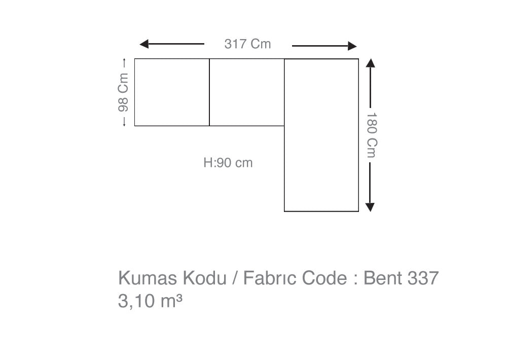 Köşe Koltuk Takımı Modern Krem MONTANA